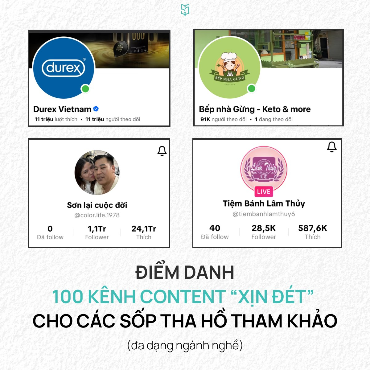 Tổng hợp 100 kênh content xịn xò cho các sốp tham khảo nè (mò hết đống này mà muốn bể hơi :>)
