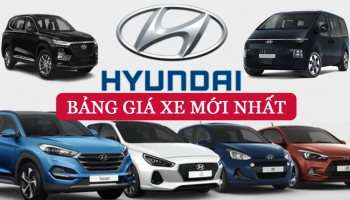 Bảng giá xe Hyundai kèm ưu đãi mới nhất tháng 11/2024